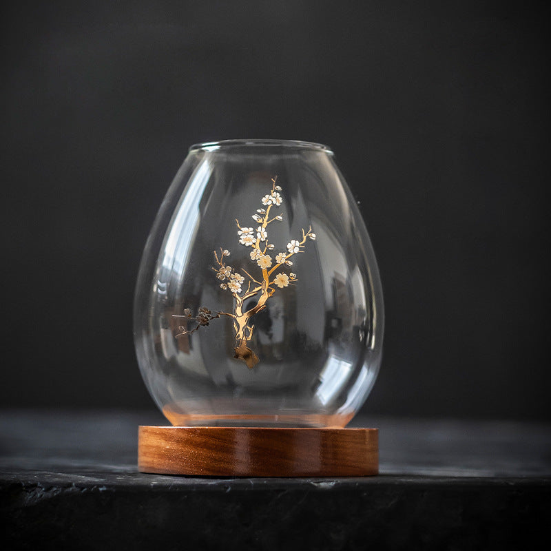 Bougeoir en verre Gohobi