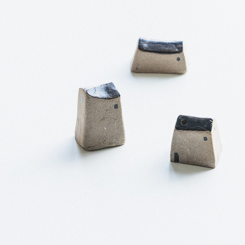 Bouchon d'encens japonais rétro créatif fait à la main, siège d'encens table d'encens plateau de bouchon d'encens de cérémonie du thé à la maison zen