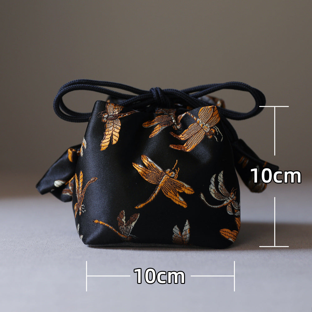 Gohobi Colourful Brocade Teaware Storage Travel Bag Shifuku