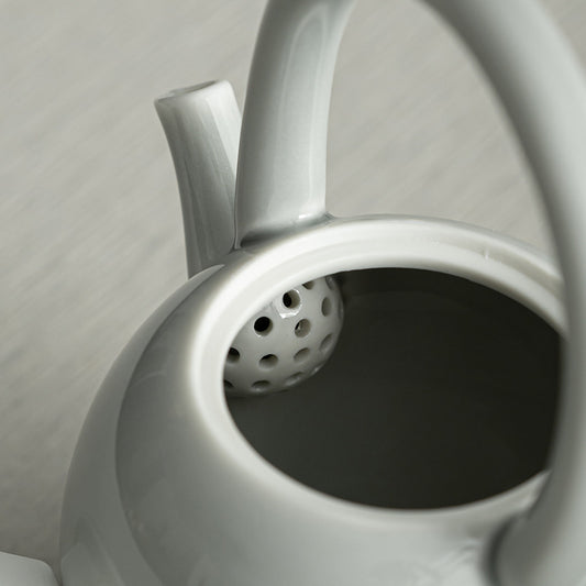 Gohobi Japanese Style Ice Grey and Green Teapot 004