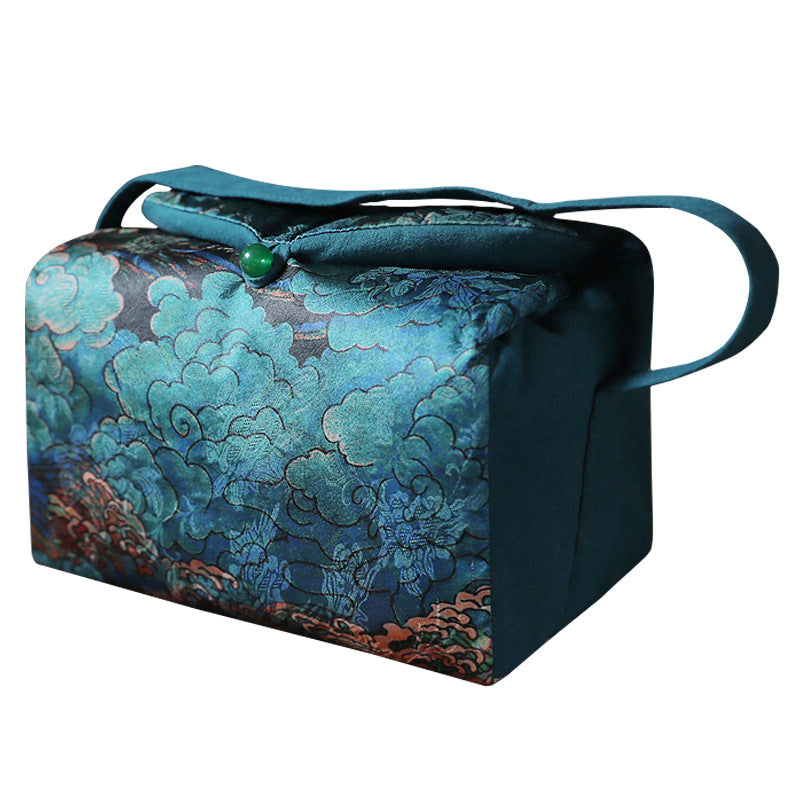 Gohobi Large Cloud Pattern Teaware Storage Travel Bag Shifuku