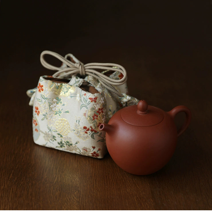 Gohobi Colourful Brocade Teaware Storage Travel Bag Shifuku