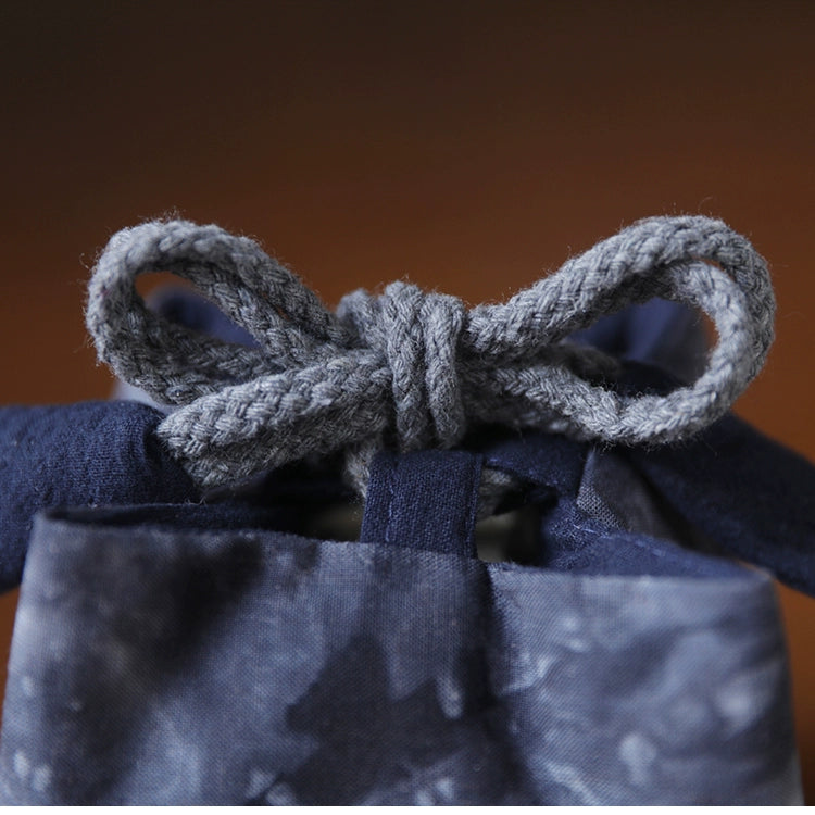 Sac de voyage de rangement pour théière en tissu teint Gohobi