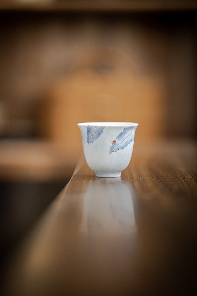Gohobi Hand-Painted Banana Leaf Teacup