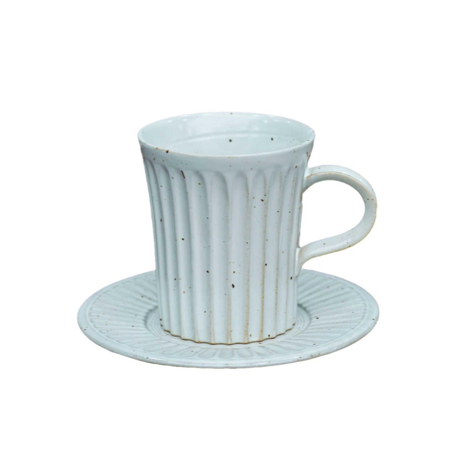 Ensemble de tasses à café et soucoupes en grès japonais vintage faites à la main par Gohobi