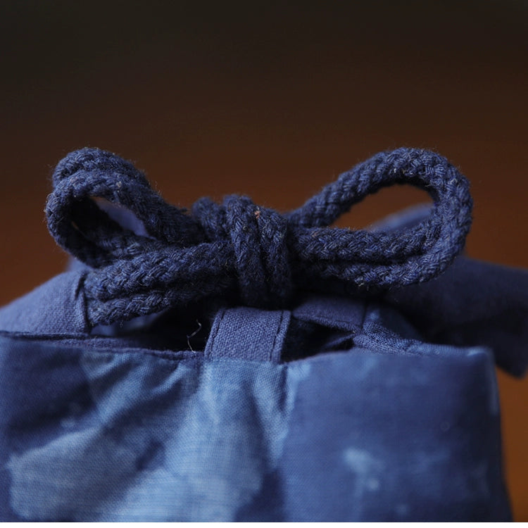 Sac de voyage de rangement pour théière en tissu teint Gohobi