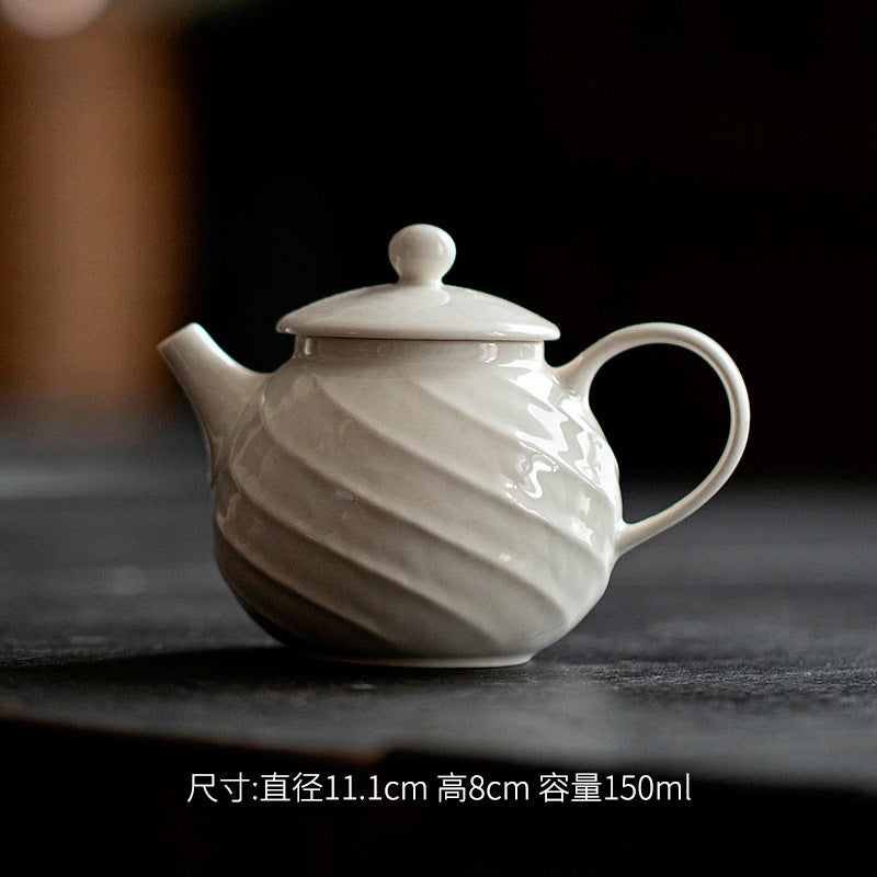 Gohobi Japanese-Style Grass Ash Glaze Teapot
