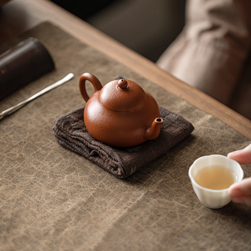 Torchon Gongfu en coton et lin teint à la main Gohobi