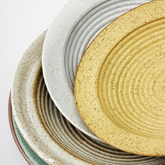 Gohobi Japanese Kiln-Change Ceramic Dining Plate