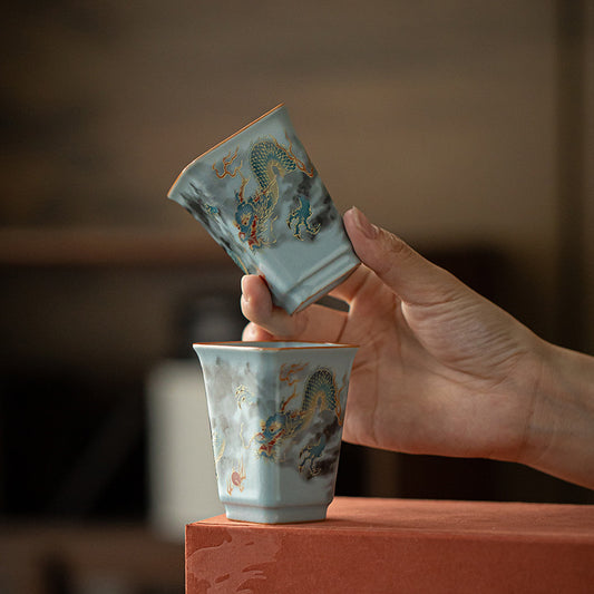 Gohobi Square Dragon Teacups