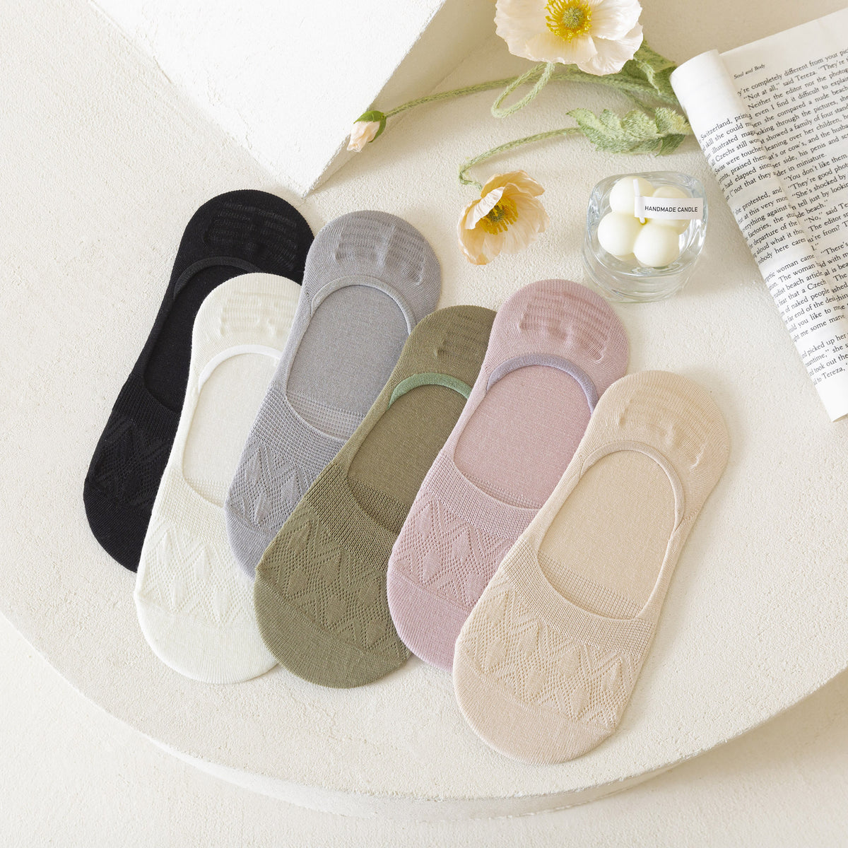 Chaussettes invisibles pour femmes printemps et été