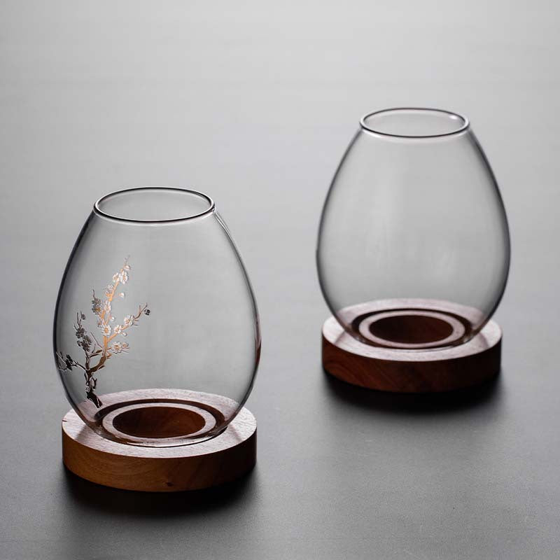 Bougeoir en verre Gohobi