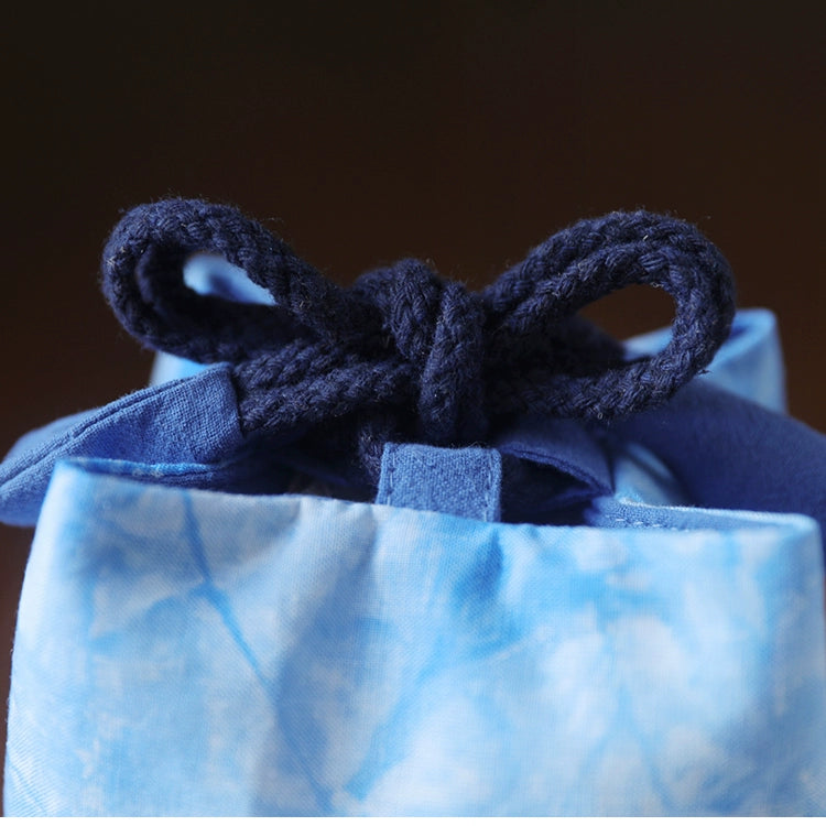 Sac de voyage de rangement pour théière en tissu teint Gohobi