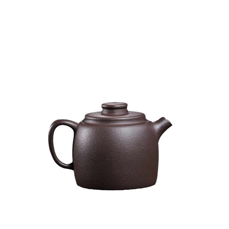 Gohobi Handmade Yixing Purple Zisha Clay Teapot – 100ml Original Ore Sky Blue Clay Xiao Julun (Small Giant Wheel) Style, Thin-Walled Gongfu Teapot with Built-in Filter