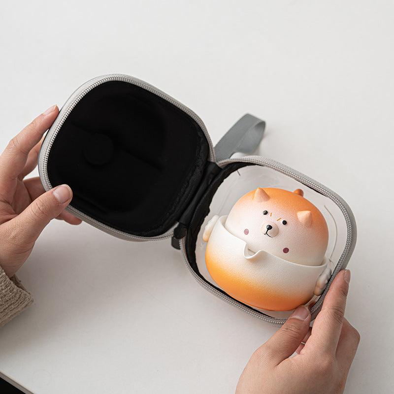 Ensemble théière et tasse à thé Gohobi Shiba Inu