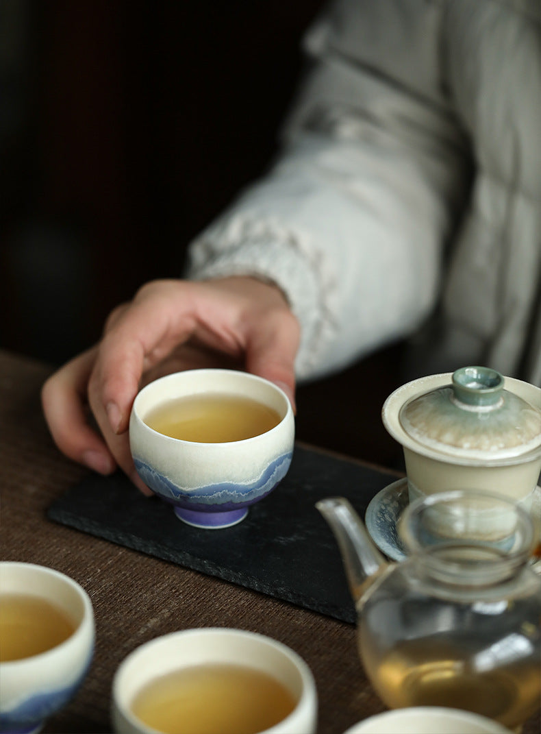 Tasse à thé en céramique faite à la main de Gohobi Spring Mountain