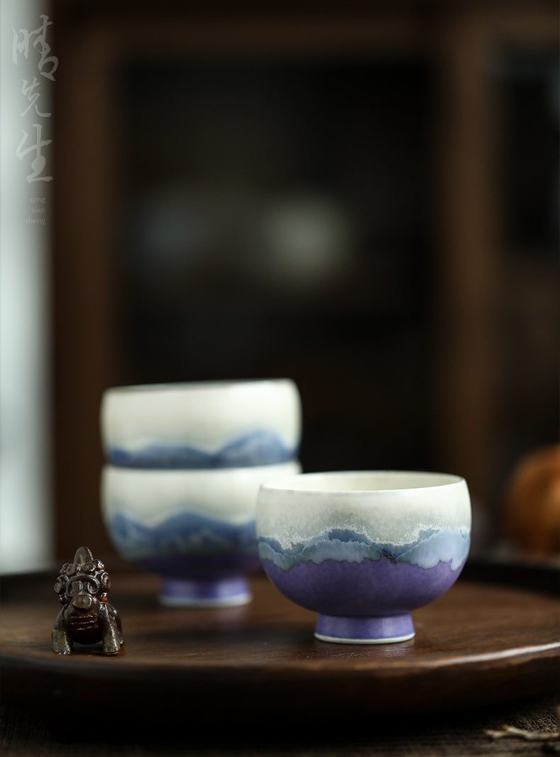 Tasse à thé en céramique faite à la main de Gohobi Spring Mountain