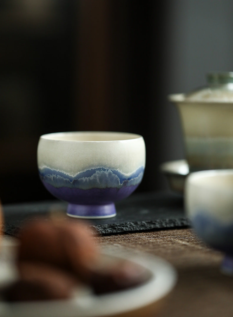 Tasse à thé en céramique faite à la main de Gohobi Spring Mountain