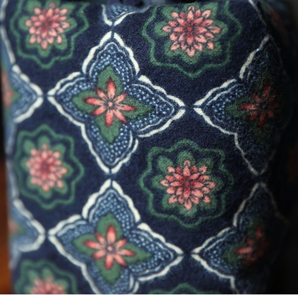 Sac de voyage de rangement pour théière à motif floral ancien de Gohobi
