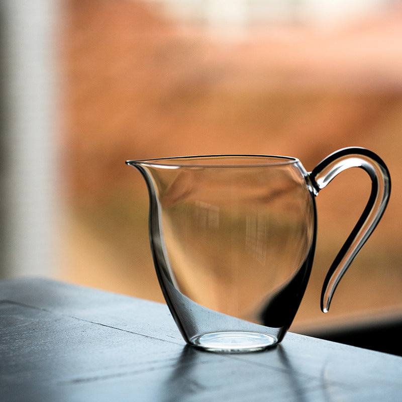 Gohobi Handmade Colourful Handle Glass Pitcher