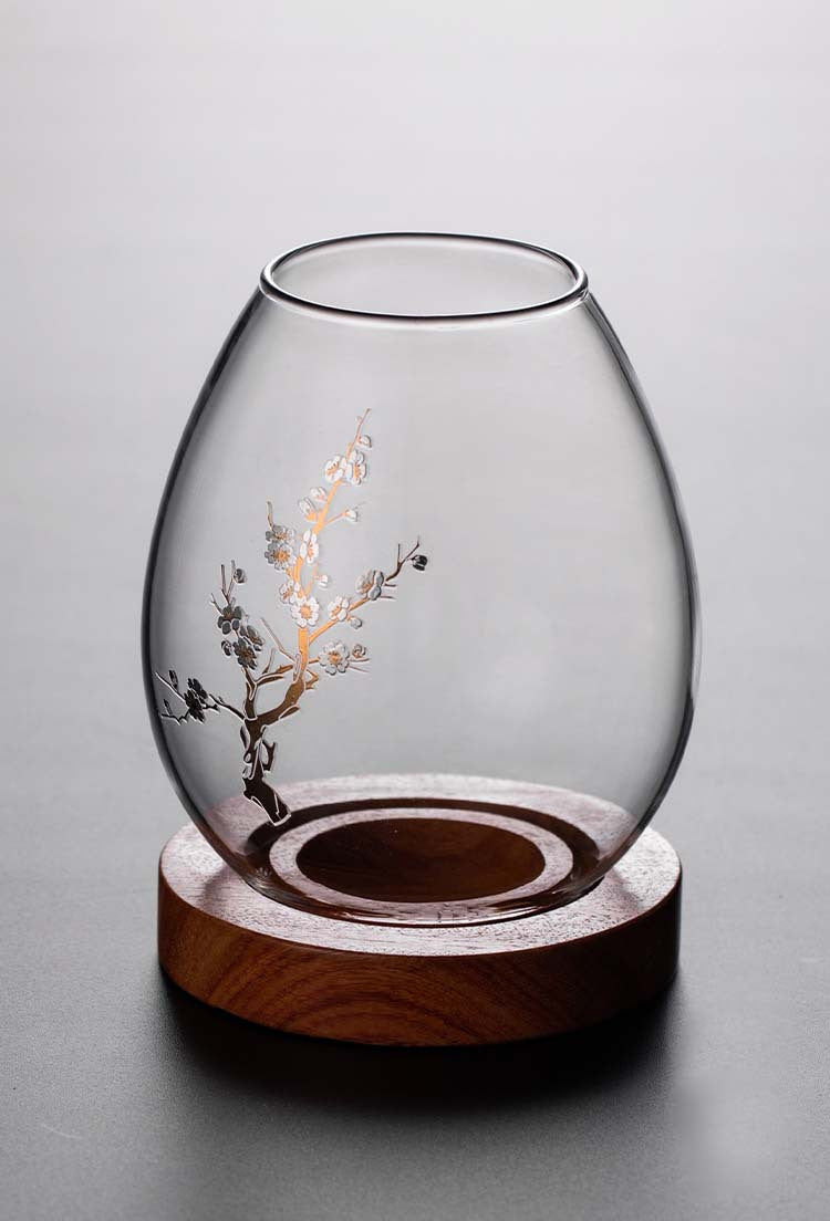 Bougeoir en verre Gohobi