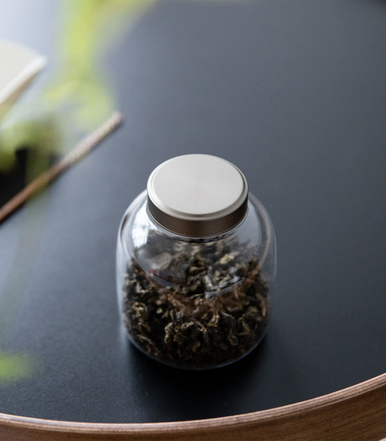 Bocal à thé en verre pour la maison Gohobi