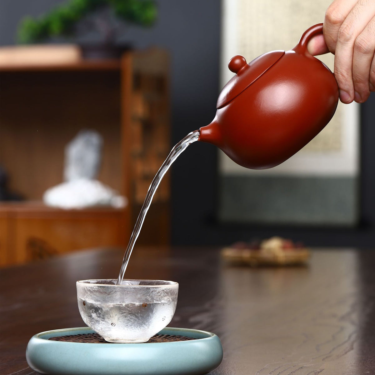 Théière Gohobi Yixing en argile rouge Xishi (350 ml)