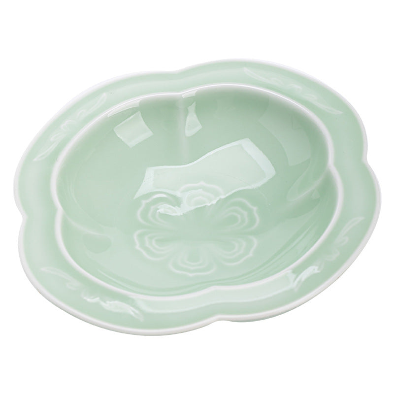 Gohobi Traditional Japanese Glazed Fruit Nuts Small Plate - Begonia Lotus 008