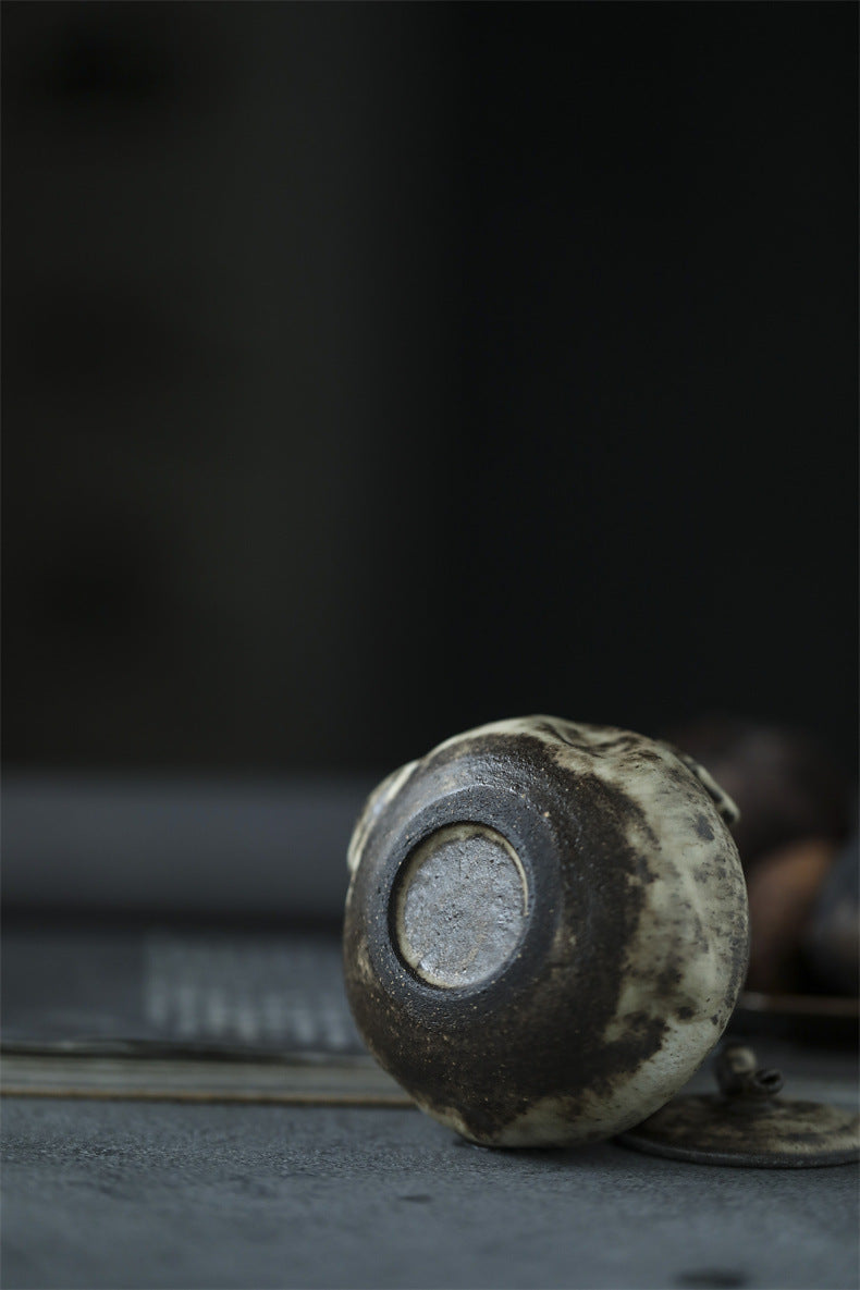Gohobi Handmade Wood-fired Natual Ash Ceramic Gaiwan Hohin Teapot