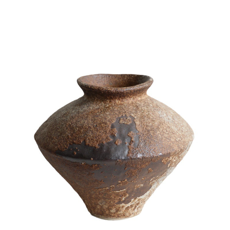 Gohobi Wabi-Sabi Style Coarse Pottery Vase
