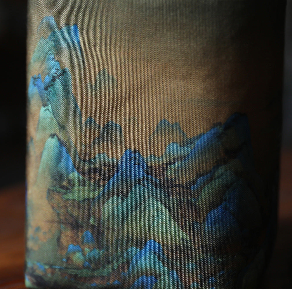 Gohobi Birds Mountains Rivers Teaware Storage Travel Bag (Handle Version) Shifuku