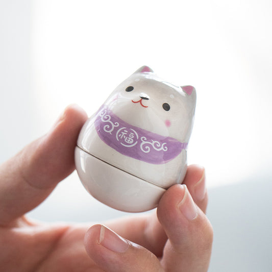 Gobelet décoratif en céramique fait main Gohobi Shiba Inu