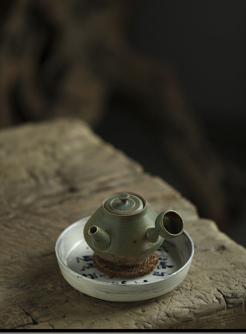 Théière chinoise rétro en céramique de petite taille Gohobi Jingdezhen (160 ml)