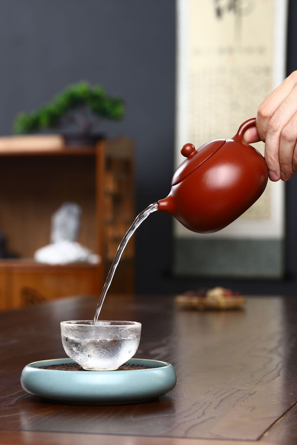 Théière Gohobi Yixing en argile rouge Xishi (350 ml)