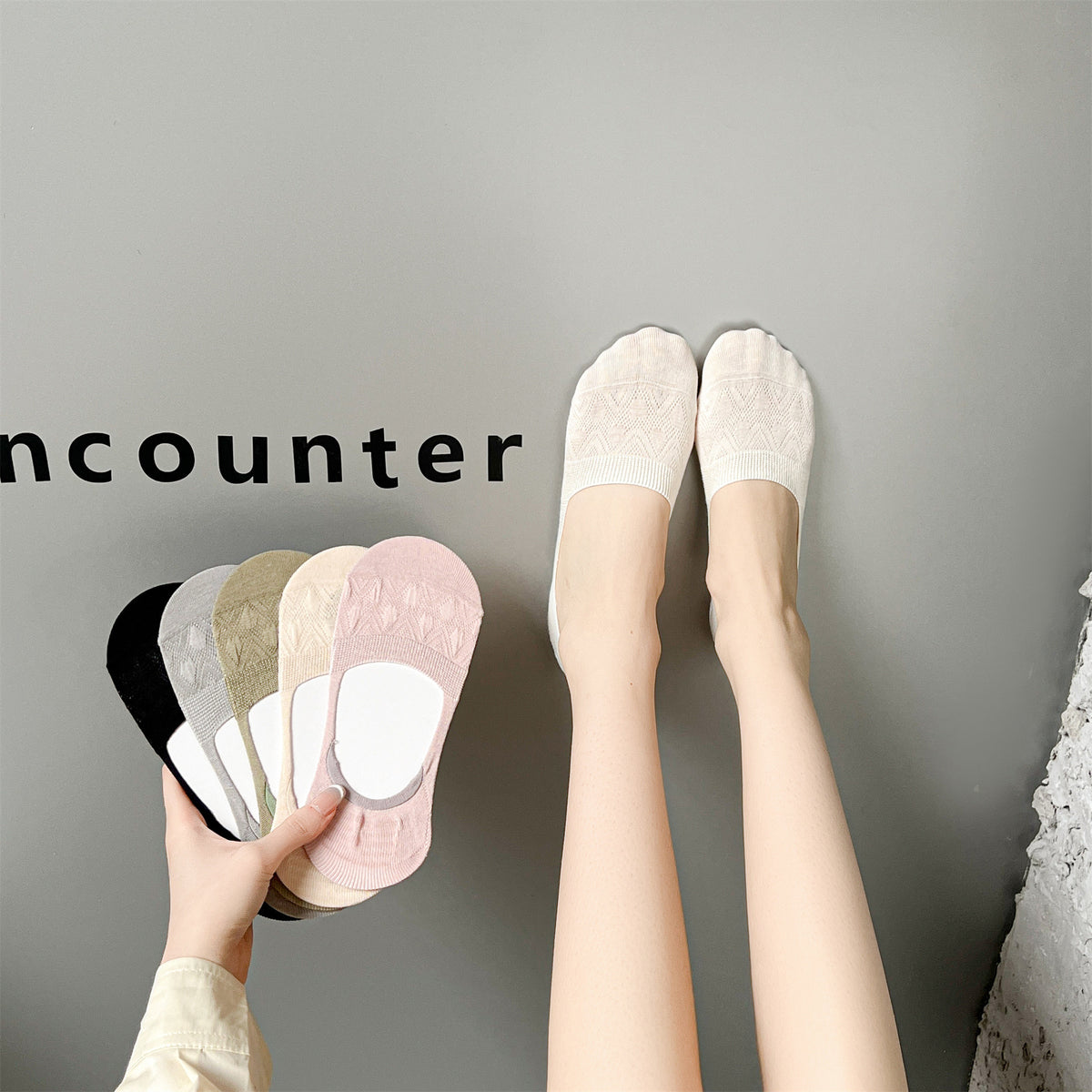 Chaussettes invisibles pour femmes printemps et été