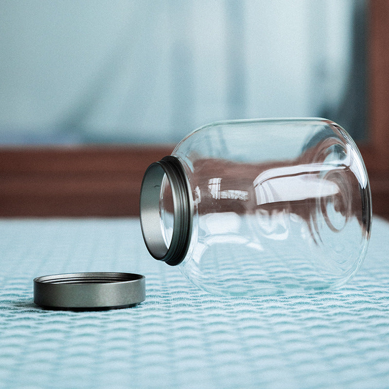 Bocal à thé en verre pour la maison Gohobi