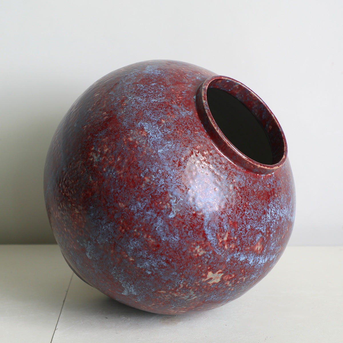 Gohobi Chinese Aesthetic Large-Belly Ceramic Vase