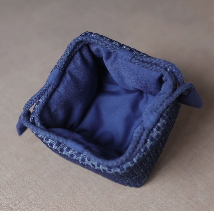 Gohobi Denim Small Teaware Storage Travel Bag Shifuku