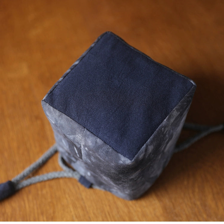 Sac de voyage de rangement pour théière en tissu teint Gohobi
