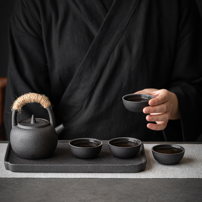 Service à thé en céramique de style japonais fait main Gohobi