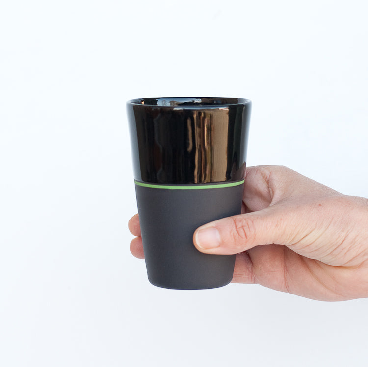 Sue Ure Masion Black porcelain Tall beaker