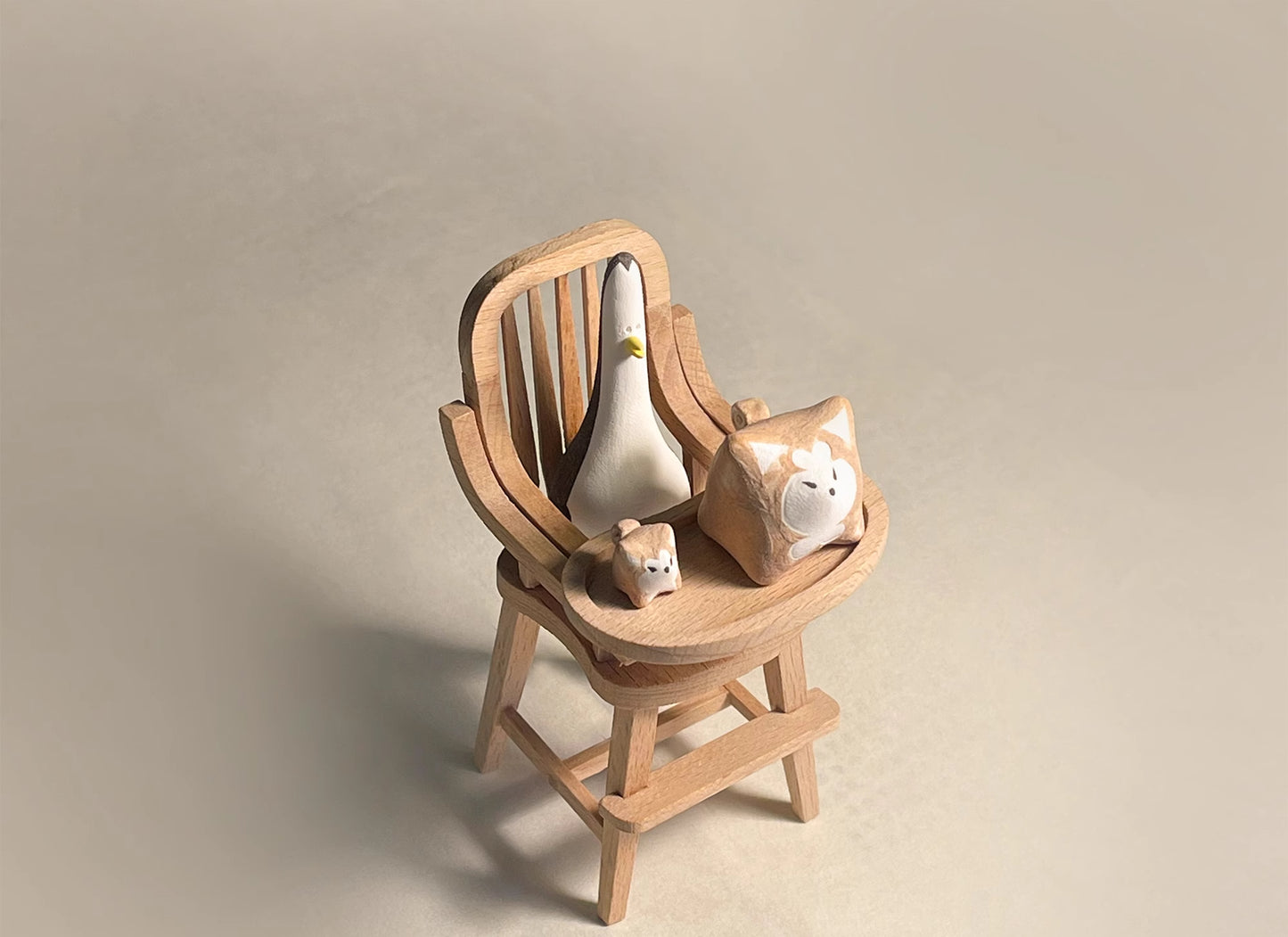 Gohobi x Little Diary Handmade Ceramic Akita Shiba Inu Dog