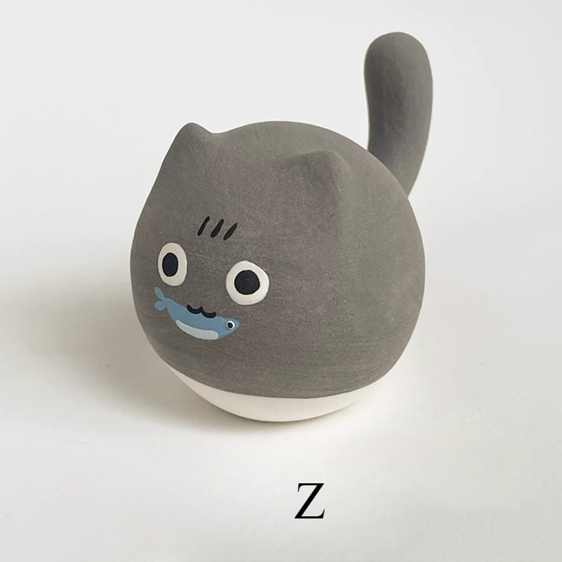 Gohobi x Little Diary Handmade Ceramic Cat