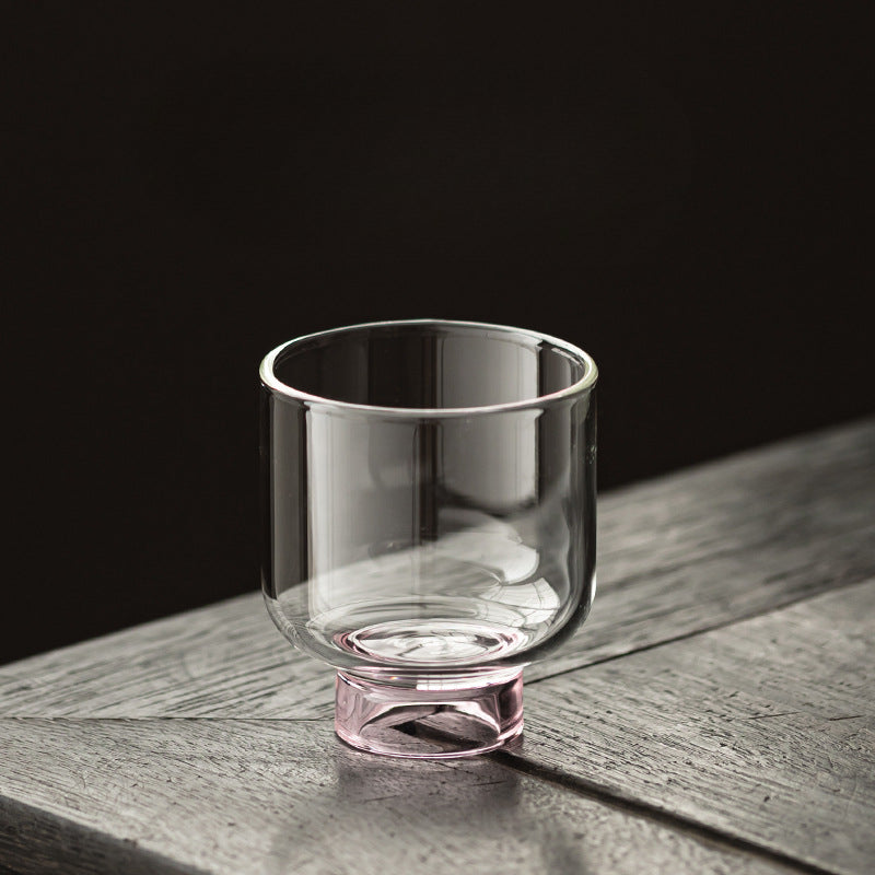 Gohobi High Borosilicate Glass Tall Footed Tea Cup – Transparent Heat-Resistant Master Cup for Gongfu Tea, Chinese Teaware for Home Use