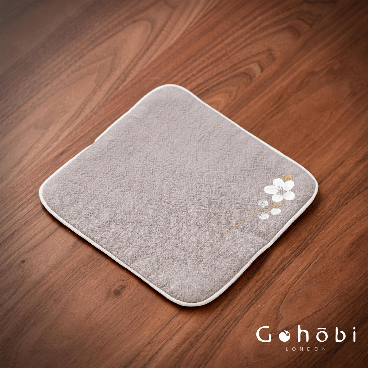 Gohobi Handmade Cotton Linen Tea Towel – Japanese Style Absorbent Zen Tea Cloth