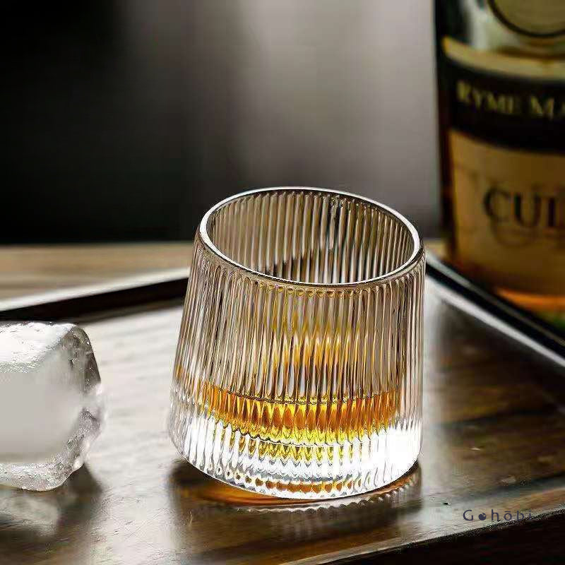 Gobelet rotatif fait main Gohobi – Verre pour bar et maison