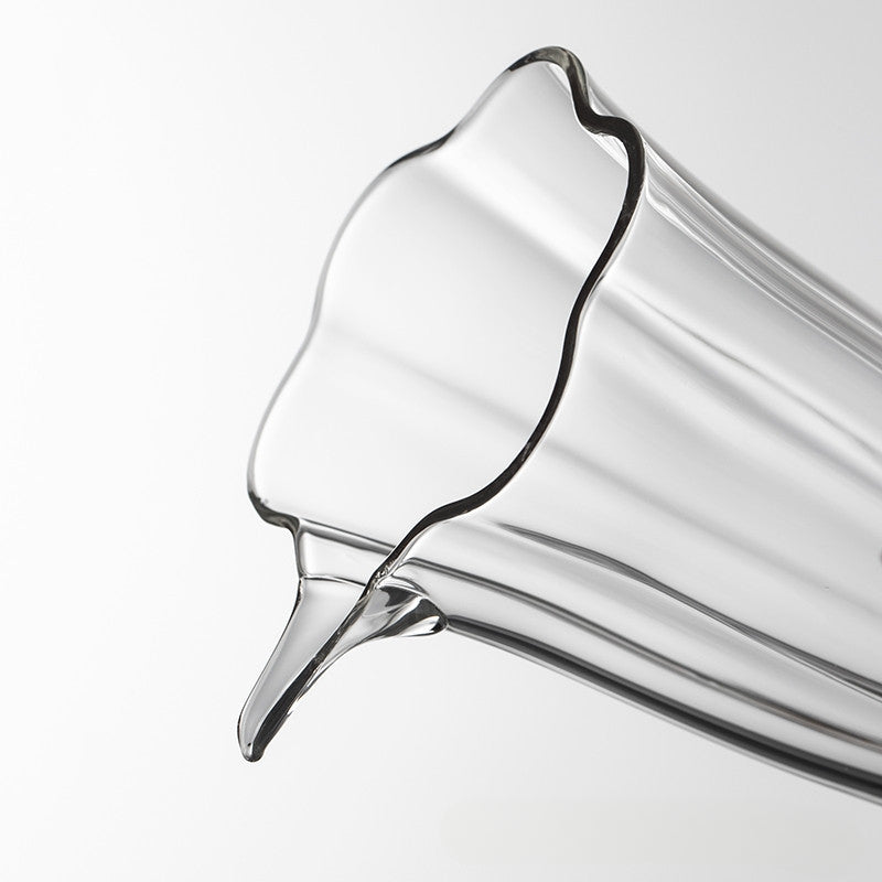 Gohobi Handmade Floral Tall Glass Pitcher