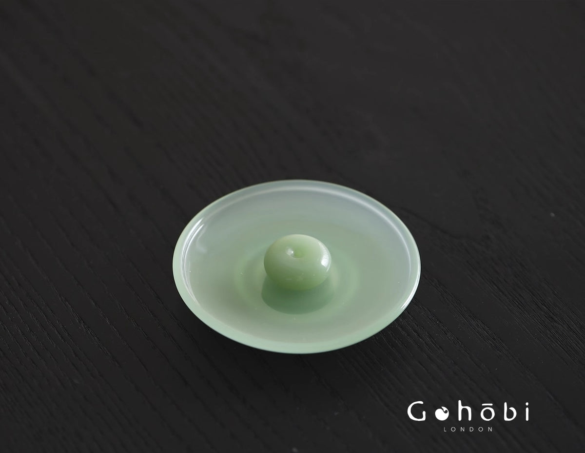 Gohobi Spring Shadow Glazed Incense Holder – Ceramic Ash Catching Incense Tray