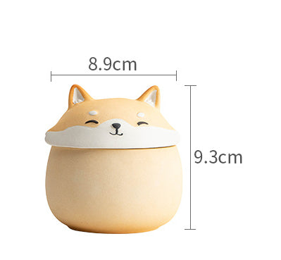 Mini pot à thé de voyage portable Gohobi Shiba Inu Dog