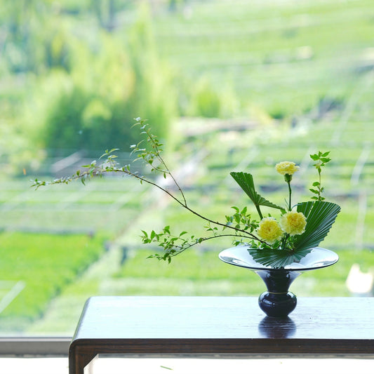 Gohobi Japanese Ikebana Flower Stand – Zen Ceramic Flower Arrangement Vessel